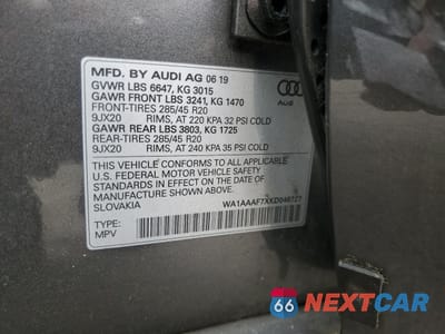 Zdjęcie 14 z 15 samochodu: 2019 AUDI Q7 PREMIUM VIN:WA1AAAF7XKD046727 - miniatura