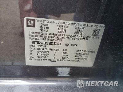 Zdjęcie 12 z 12 samochodu: 2014 GMC SIERRA K1500 DENALI VIN:3GTU2WEC7EG357521 - miniatura
