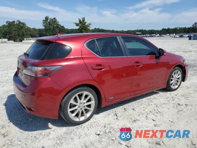 Trzecie zdjęcie samochodu z tyłu: 2012 LEXUS CT 200 VIN:JTHKD5BH0C2111975 - miniatura