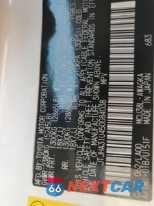 Zdjęcie 12 z 12 samochodu: 2005 LEXUS RX 330 VIN:JTJHA31U450084038 - miniatura