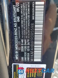 Zdjęcie 12 z 12 samochodu: 2021 MERCEDES-BENZ C 300 4MATIC VIN:W1KAF4HB8PR085598 - miniatura