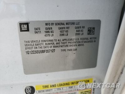 Zdjęcie 12 z 14 samochodu: 2011 CHEVROLET MALIBU 1LT VIN:1G1ZC5EU9BF357127 - miniatura