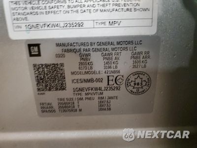 Zdjęcie 14 z 17 samochodu: 2020 CHEVROLET TRAVERSE LS VIN:1GNEVFKW4LJ235292 - miniatura