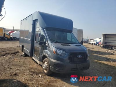 Czwarte zdjęcie samochodu z boku: 2021 FORD TRANSIT T-350 HD VIN:1FDDF6P84MKA78463 - miniatura