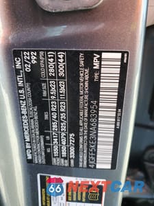 Zdjęcie 13 z 15 samochodu: 2022 MERCEDES-BENZ GLS 450 4MATIC VIN:4JGFF5KE3NA683954 - miniatura