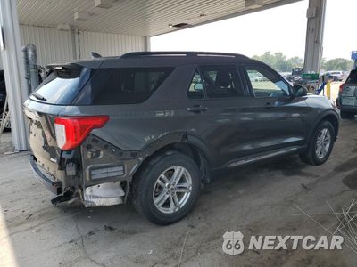 Trzecie zdjęcie samochodu z tyłu: 2020 FORD EXPLORER XLT VIN:1FMSK8DH4LGA20700 - miniatura