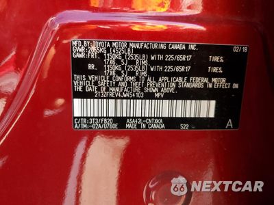 Zdjęcie 13 z 15 samochodu: 2018 TOYOTA RAV4 LE VIN:2T3ZFREV4JW454103 - miniatura