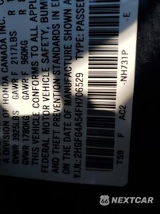Zdjęcie 12 z 12 samochodu: 2015 HONDA CIVIC SI VIN:2HGFG4A54FH706529 - miniatura