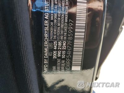 Zdjęcie 12 z 12 samochodu: 2007 MERCEDES-BENZ C 280 VIN:WDBRF54H77F859997 - miniatura