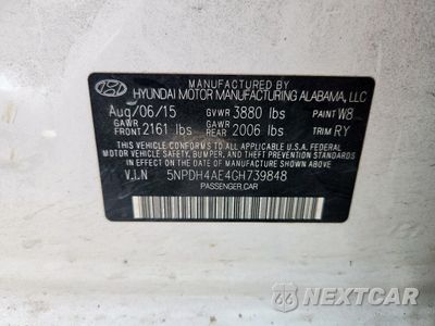 Zdjęcie 12 z 14 samochodu: 2016 HYUNDAI ELANTRA SE VIN:5NPDH4AE4GH739848 - miniatura