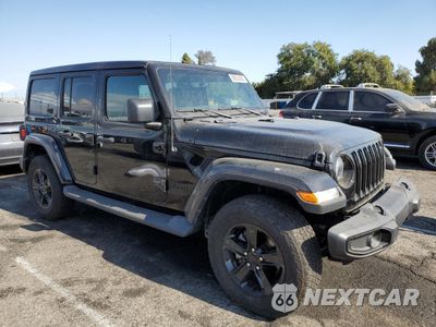 Czwarte zdjęcie samochodu z boku: 2022 JEEP WRANGLER UNLIMITED SAHARA VIN:1C4HJXEG6NW256632 - miniatura