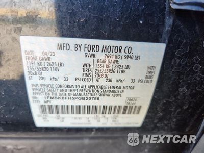 Zdjęcie 12 z 15 samochodu: 2023 FORD EXPLORER LIMITED VIN:1FMSK8FH5PGB20758 - miniatura