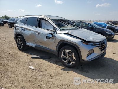Czwarte zdjęcie samochodu z boku: 2023 HYUNDAI TUCSON SEL VIN:5NMJFCAE5PH199362 - miniatura