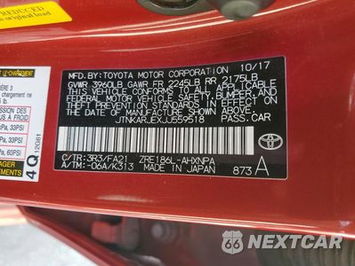 Zdjęcie 13 z 14 samochodu: 2018 TOYOTA COROLLA IM VIN:JTNKARJEXJJ559518 - miniatura