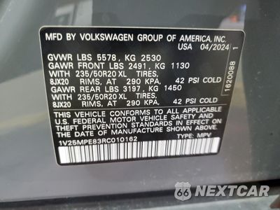 Zdjęcie 14 z 16 samochodu: 2024 VOLKSWAGEN ID.4 S VIN:1V25MPE83RC010162 - miniatura