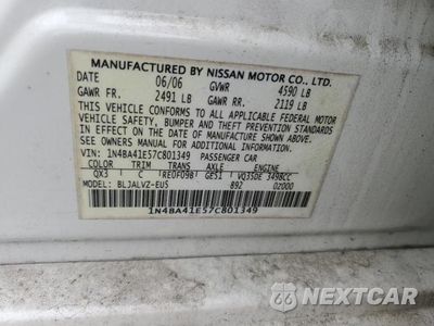 Zdjęcie 13 z 13 samochodu: 2007 NISSAN MAXIMA SE VIN:1N4BA41E57C801349 - miniatura