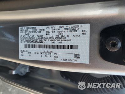 Zdjęcie 12 z 13 samochodu: 2024 FORD F350 SUPER DUTY VIN:1FT8W3BT8RED04283 - miniatura