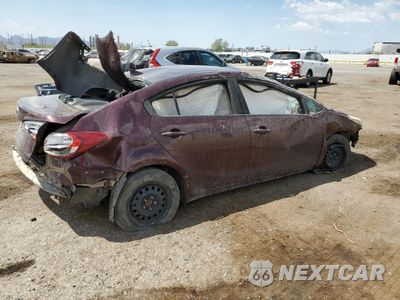 Trzecie zdjęcie samochodu z tyłu: 2017 KIA FORTE LX VIN:3KPFK4A72HE125799 - miniatura