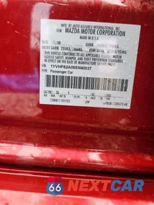 Zdjęcie 12 z 12 samochodu: 2009 MAZDA 6 I VIN:1YVHP82A095M40037 - miniatura