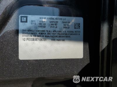 Zdjęcie 12 z 12 samochodu: 2014 CHEVROLET CRUZE LT VIN:1G1PE5SB0E7136731 - miniatura