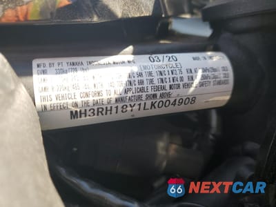 Zdjęcie 9 z 10 samochodu: 2020 YAMAHA YZFR3 A VIN:MH3RH18Y1LK004908 - miniatura