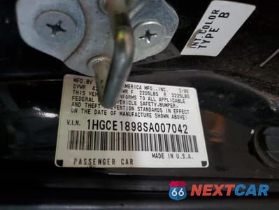 Zdjęcie 14 z 14 samochodu: 1995 HONDA ACCORD EX VIN:1HGCE1898SA007042 - miniatura