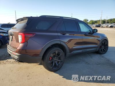 Trzecie zdjęcie samochodu z tyłu: 2020 FORD EXPLORER ST VIN:1FM5K8GCXLGB73112 - miniatura
