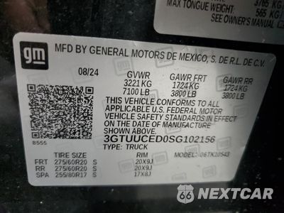 Zdjęcie 13 z 16 samochodu: 2025 GMC SIERRA K1500 ELEVATION VIN:3GTUUCED0SG102156 - miniatura