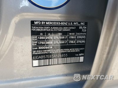 Zdjęcie 13 z 13 samochodu: 2005 MERCEDES-BENZ ML 350 VIN:4JGAB57E85A526855 - miniatura