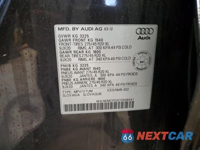Zdjęcie 13 z 13 samochodu: 2012 AUDI Q7 PRESTIGE VIN:WA1WMCFE5CD008041 - miniatura