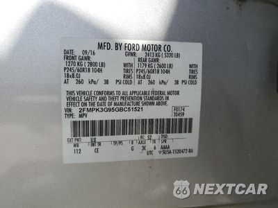 Zdjęcie 13 z 15 samochodu: 2016 FORD EDGE SE VIN:2FMPK3G95GBC51521 - miniatura