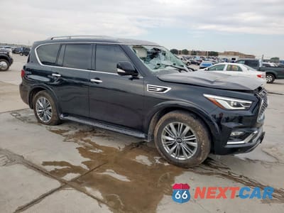 Czwarte zdjęcie samochodu z boku: 2021 INFINITI QX80 LUXE VIN:JN8AZ2AFXM9719982 - miniatura