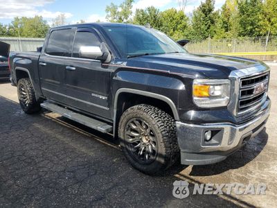 Czwarte zdjęcie samochodu z boku: 2015 GMC SIERRA K1500 SLT VIN:3GTU2VEC4FG424538 - miniatura