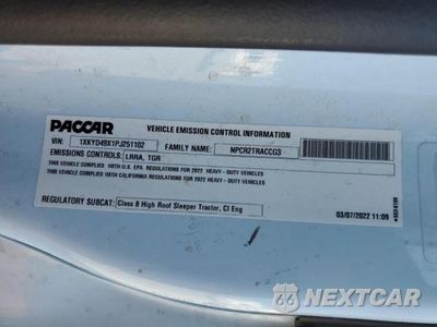 Zdjęcie 10 z 10 samochodu: 2023 KENWORTH CONSTRUCT VIN:1XKYD49X1PJ251102 - miniatura
