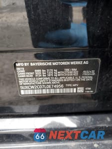 Zdjęcie 13 z 13 samochodu: 2020 BMW X7 XDRIVE40I VIN:5UXCW2C07L0E74956 - miniatura