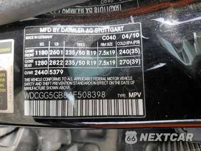Zdjęcie 13 z 13 samochodu: 2010 MERCEDES-BENZ GLK 350 VIN:WDCGG5GB8AF508398 - miniatura