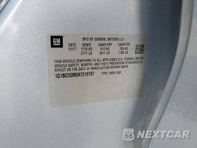 Zdjęcie 12 z 13 samochodu: 2017 CHEVROLET CRUZE LS VIN:1G1BC5SM5H7218797 - miniatura