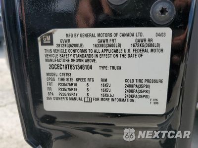 Zdjęcie 12 z 12 samochodu: 2003 CHEVROLET SILVERADO C1500 VIN:2GCEC19T631348104 - miniatura