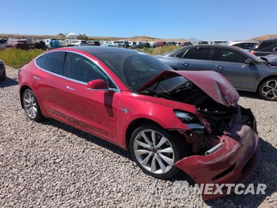 Czwarte zdjęcie samochodu z boku: 2020 TESLA MODEL 3 VIN:5YJ3E1EB5LF651029 - miniatura