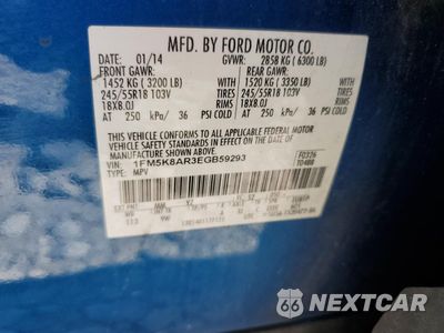 Zdjęcie 14 z 14 samochodu: 2014 FORD EXPLORER POLICE INTERCEPTOR VIN:1FM5K8AR3EGB59293 - miniatura