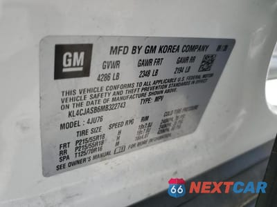 Zdjęcie 13 z 13 samochodu: 2021 BUICK ENCORE PREFERRED VIN:KL4CJASB6MB322743 - miniatura