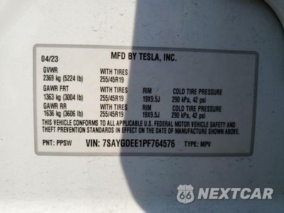 Zdjęcie 13 z 13 samochodu: 2023 TESLA MODEL Y VIN:7SAYGDEE1PF764576 - miniatura