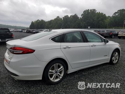 Trzecie zdjęcie samochodu z tyłu: 2018 FORD FUSION SE HYBRID VIN:3FA6P0LU8JR281881 - miniatura