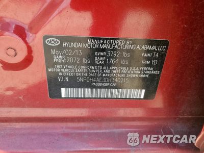 Zdjęcie 12 z 12 samochodu: 2013 HYUNDAI ELANTRA GLS VIN:5NPDH4AE3DH340215 - miniatura