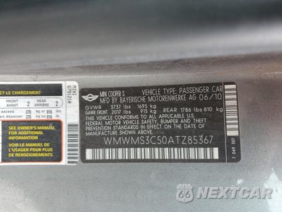 Zdjęcie 13 z 15 samochodu: 2010 MINI COOPER S VIN:WMWMS3C50ATZ85367 - miniatura