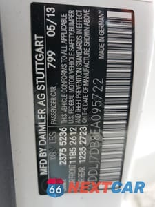 Zdjęcie 12 z 14 samochodu: 2014 MERCEDES-BENZ CLS 550 VIN:WDDLJ7DB8EA095722 - miniatura