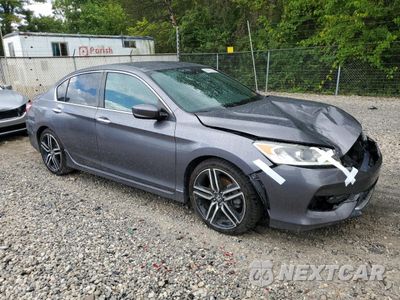Czwarte zdjęcie samochodu z boku: 2017 HONDA ACCORD SPORT VIN:1HGCR2F59HA289436 - miniatura