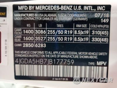 Zdjęcie 13 z 16 samochodu: 2018 MERCEDES-BENZ GLE 350 4MATIC VIN:4JGDA5HB7JB177759 - miniatura