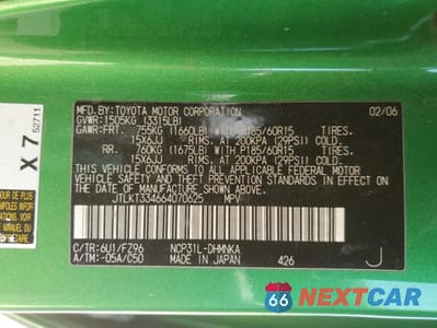 Zdjęcie 12 z 12 samochodu: 2006 TOYOTA SCION XB VIN:JTLKT334664070625 - miniatura