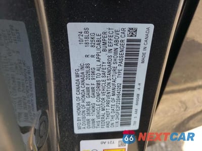 Zdjęcie 13 z 13 samochodu: 2025 HONDA CIVIC LX VIN:2HGFE2F23SH543262 - miniatura
